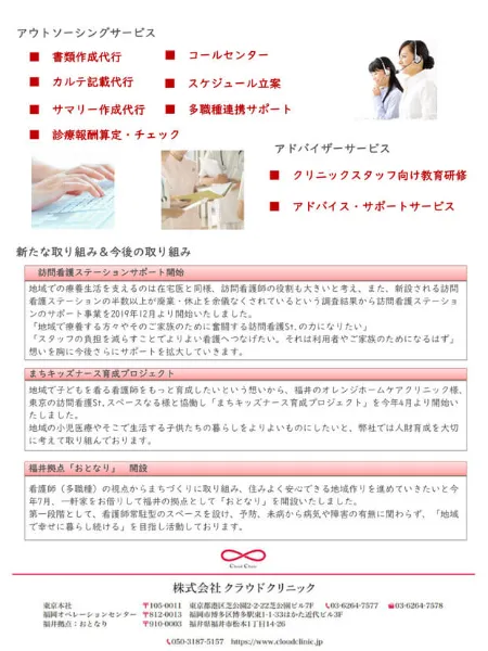 クラウドクリニック設立